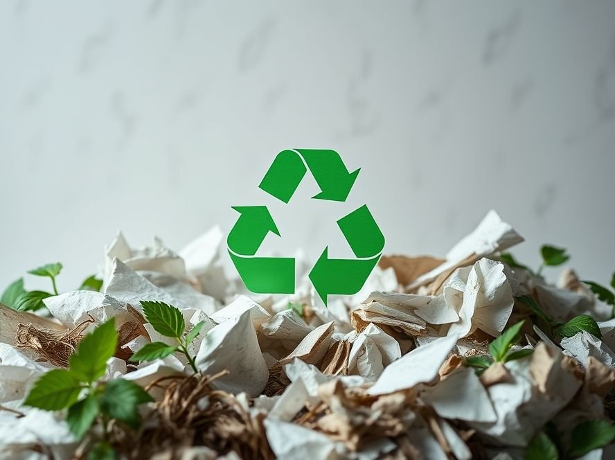 Reciclagem de papel sulfite